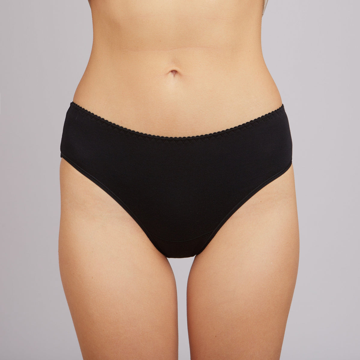 Cotton Panties Milavitsa 230360 - Medium-Waisted Slip - A-1 Thread Vault