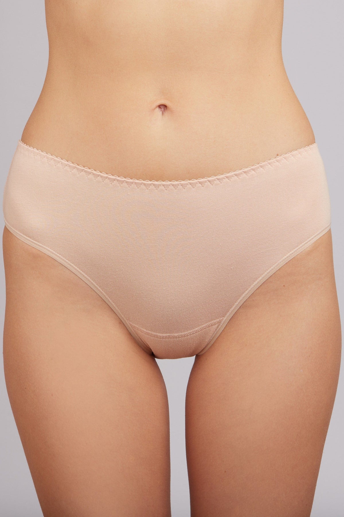 Cotton Panties Milavitsa 230360 - Medium-Waisted Slip - A-1 Thread Vault