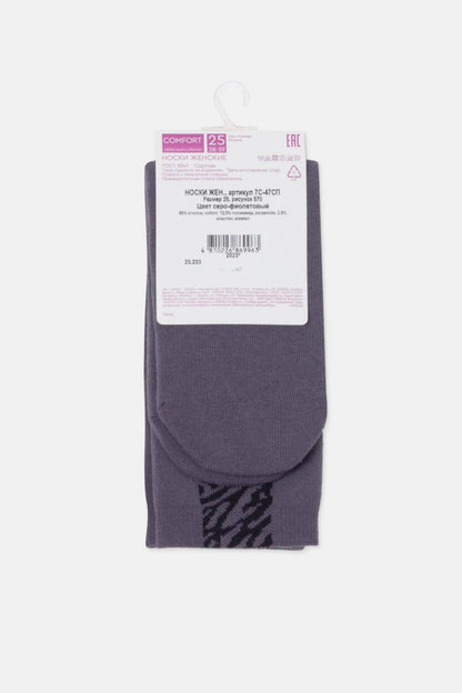 Cotton Socks Conte Comfort 570 - Zebra Stripes - A-1 Thread Vault