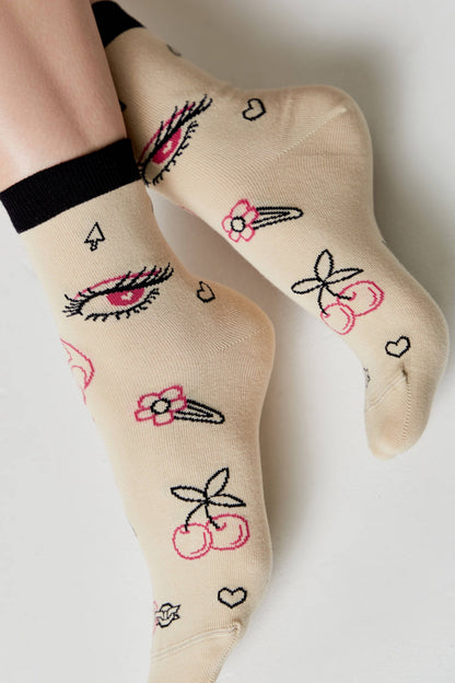 Cotton Socks Conte Happy 605 - Baby Love - A-1 Thread Vault