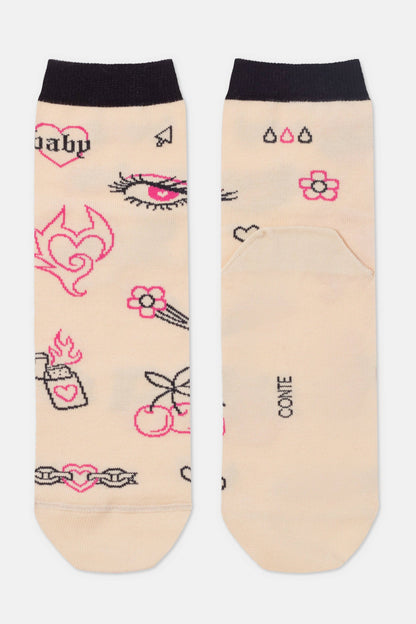 Cotton Socks Conte Happy 605 - Baby Love - A-1 Thread Vault