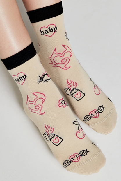 Cotton Socks Conte Happy 605 - Baby Love - A-1 Thread Vault
