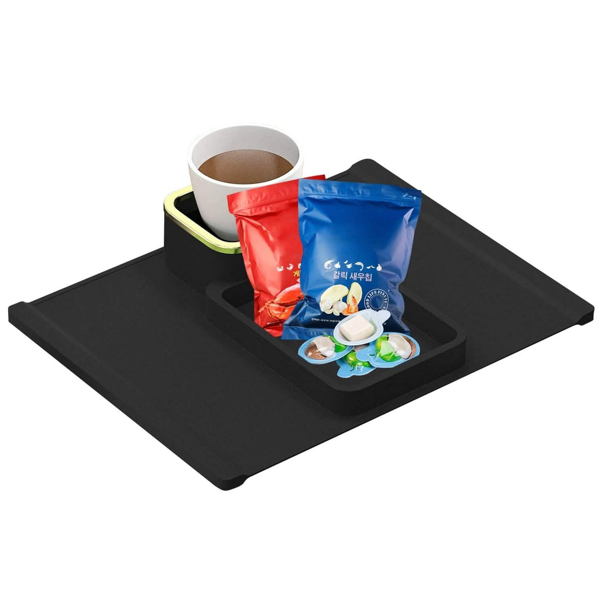 Couch Arm Cup Holder Tray Anti-spill Anti-slip Silicone Armrest Remote Snack Organizer - A-1 Thread Vault