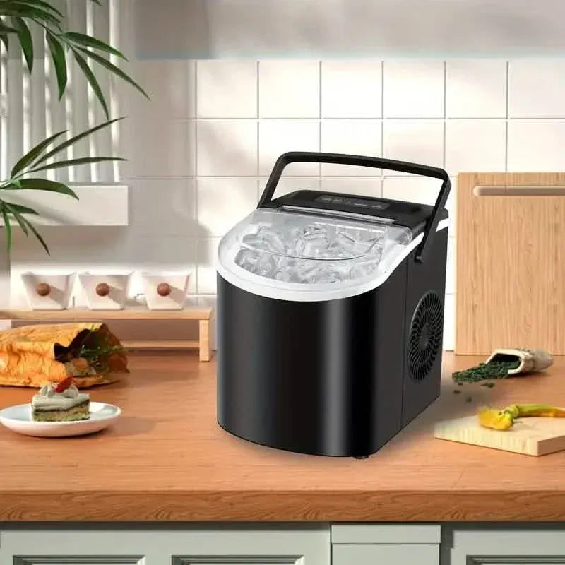 Countertop Portable Ice Maker – 26lb/24h, 9 Cubes/6min, Black - A-1 Thread Vault