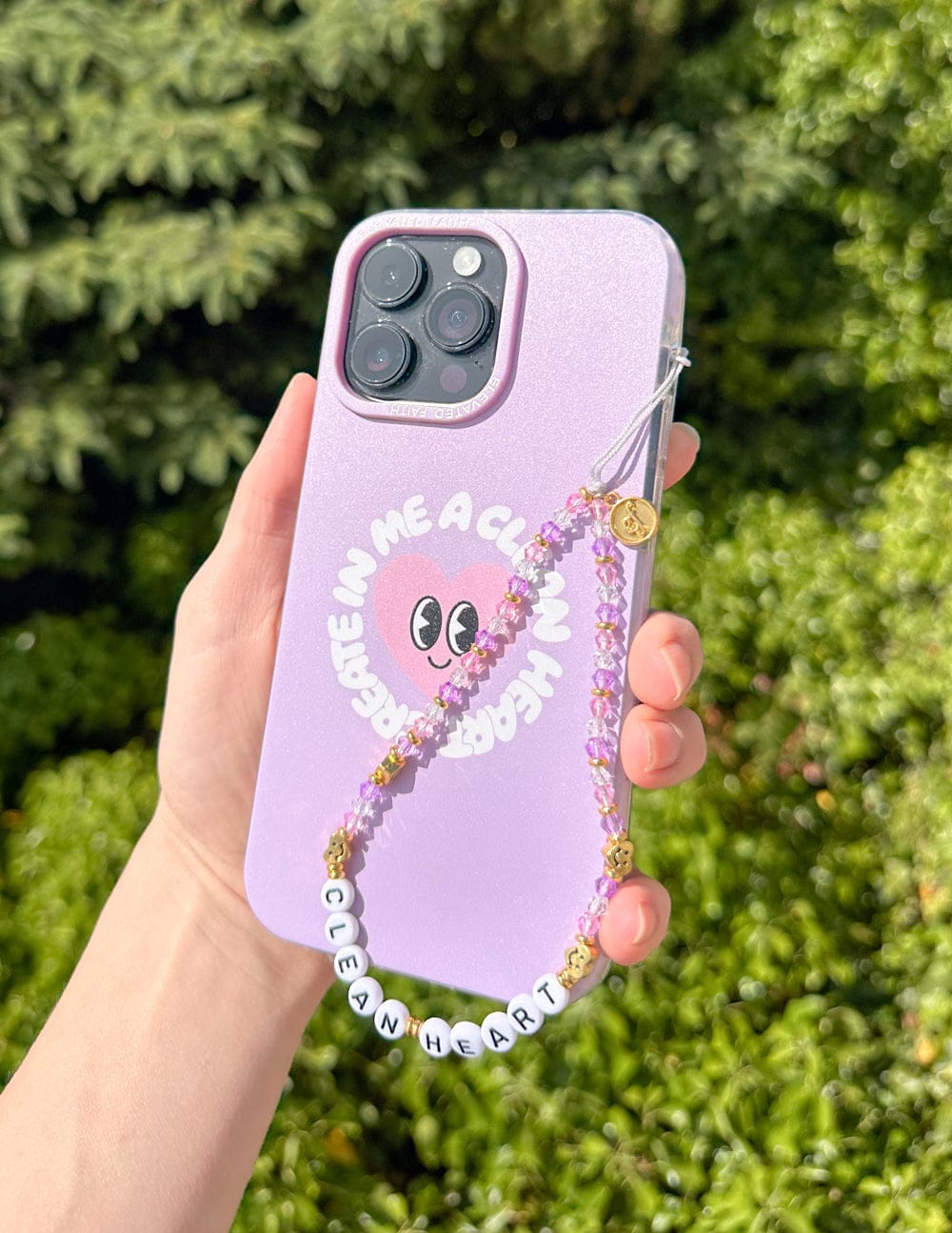 Create in Me a Clean Heart Phone Charm - A-1 Thread Vault