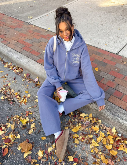 Created by the Creator Plum Full-Zip Hoodie - A-1 Thread Vault