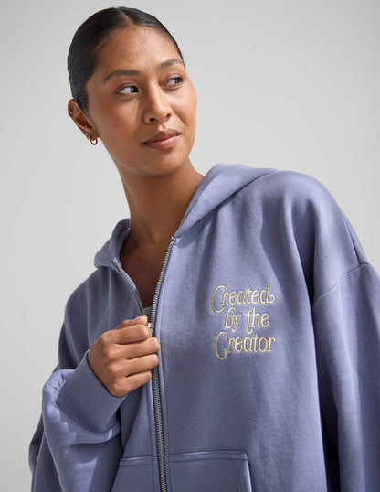 Created by the Creator Plum Full-Zip Hoodie - A-1 Thread Vault