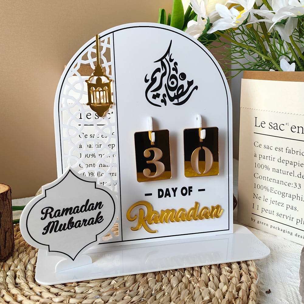 Creative Ramadan Countdown Acrylic Ornament (MAC381) - A-1 Thread Vault