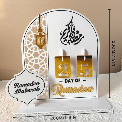 Creative Ramadan Countdown Acrylic Ornament (MAC381) - A-1 Thread Vault