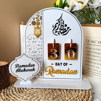 Creative Ramadan Countdown Acrylic Ornament (MAC381) - A-1 Thread Vault