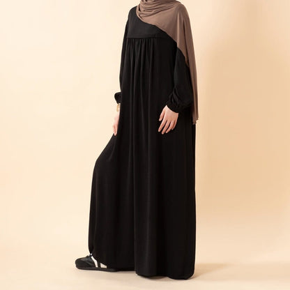 Crepe Abaya with Secure Pockets for Umrah (MA386) - A-1 Thread Vault