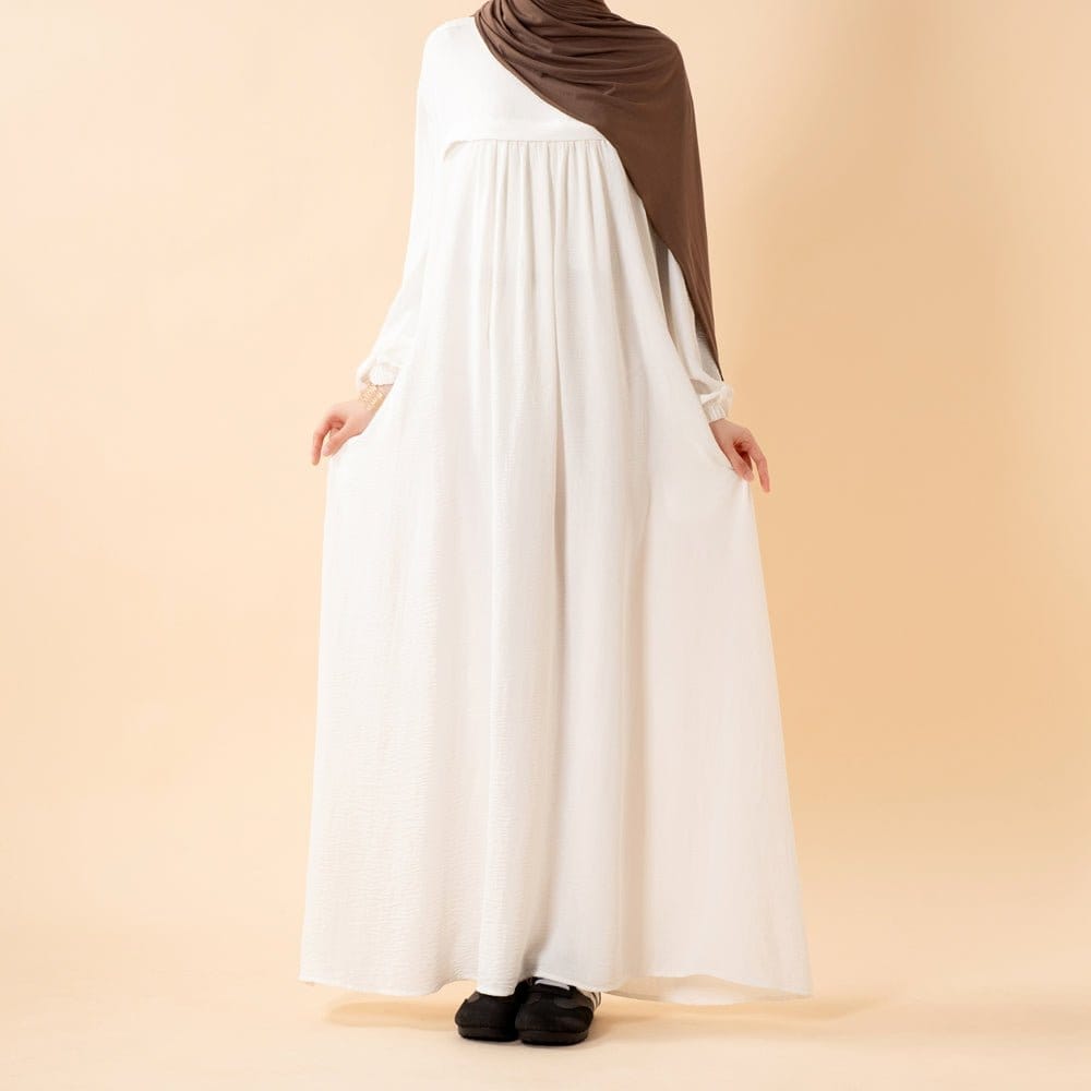 Crepe Abaya with Secure Pockets for Umrah (MA386) - A-1 Thread Vault
