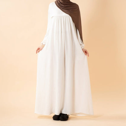 Crepe Abaya with Secure Pockets for Umrah (MA386) - A-1 Thread Vault
