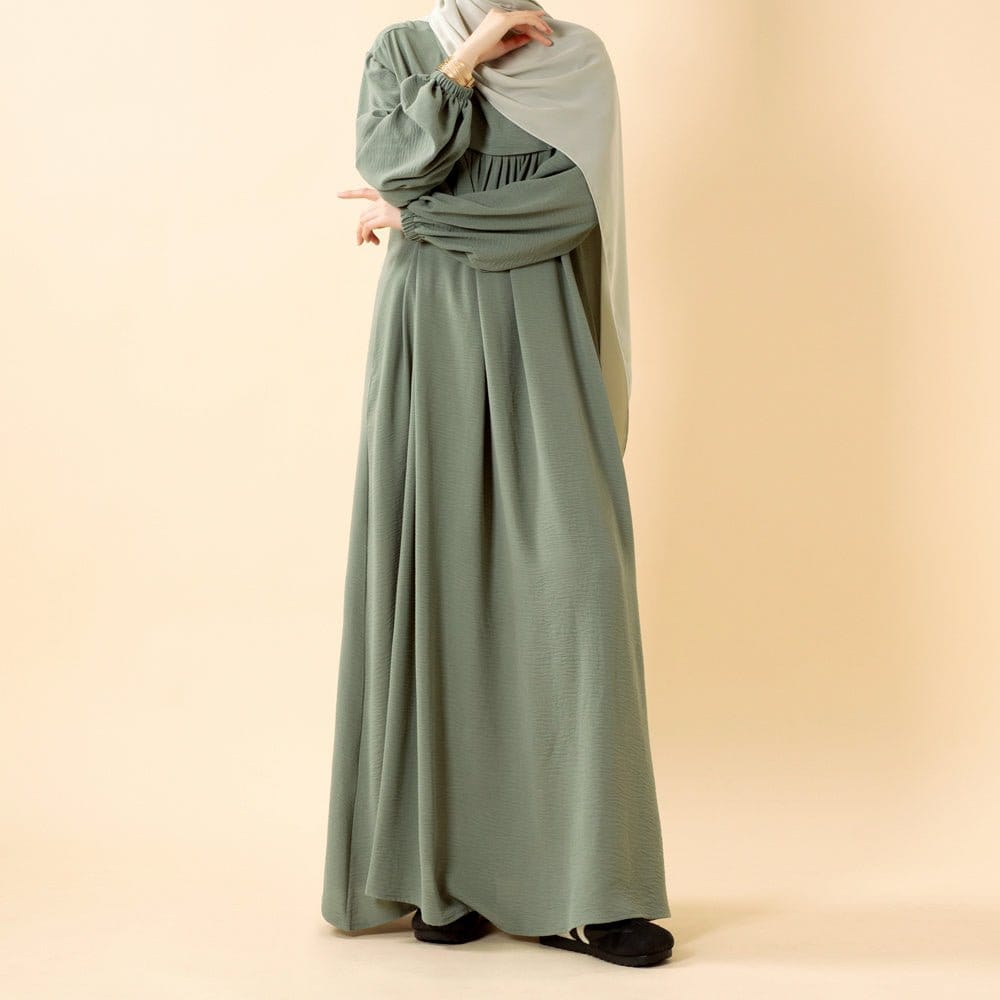 Crepe Abaya with Secure Pockets for Umrah (MA386) - A-1 Thread Vault