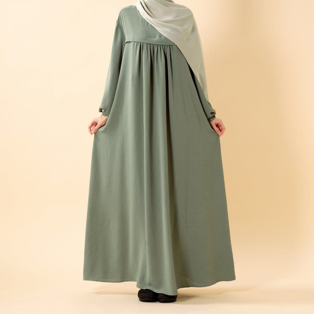 Crepe Abaya with Secure Pockets for Umrah (MA386) - A-1 Thread Vault