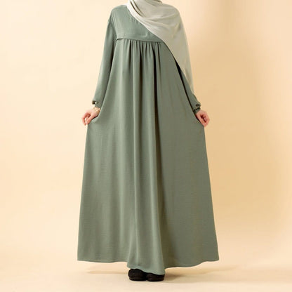 Crepe Abaya with Secure Pockets for Umrah (MA386) - A-1 Thread Vault