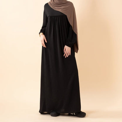 Crepe Abaya with Secure Pockets for Umrah (MA386) - A-1 Thread Vault