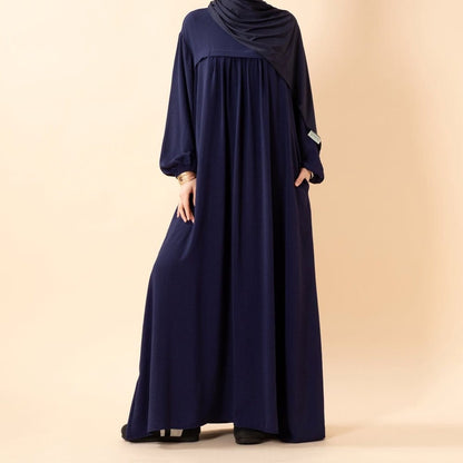 Crepe Abaya with Secure Pockets for Umrah (MA386) - A-1 Thread Vault