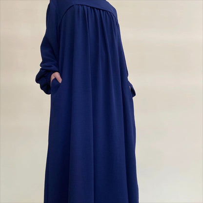 Crepe Abaya with Secure Pockets for Umrah VIP Exclusive Access (MAVIP386) - A-1 Thread Vault