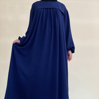 Crepe Abaya with Secure Pockets for Umrah VIP Exclusive Access (MAVIP386) - A-1 Thread Vault