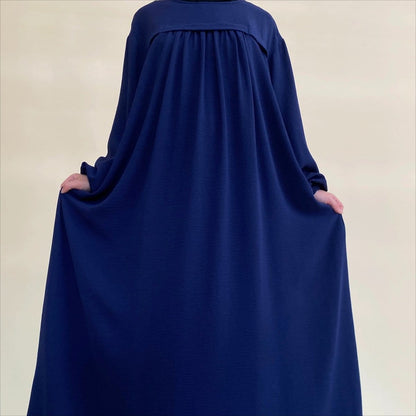 Crepe Abaya with Secure Pockets for Umrah VIP Exclusive Access (MAVIP386) - A-1 Thread Vault