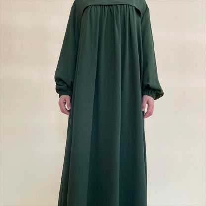 Crepe Abaya with Secure Pockets for Umrah VIP Exclusive Access (MAVIP386) - A-1 Thread Vault