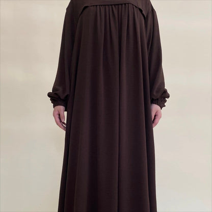 Crepe Abaya with Secure Pockets for Umrah VIP Exclusive Access (MAVIP386) - A-1 Thread Vault