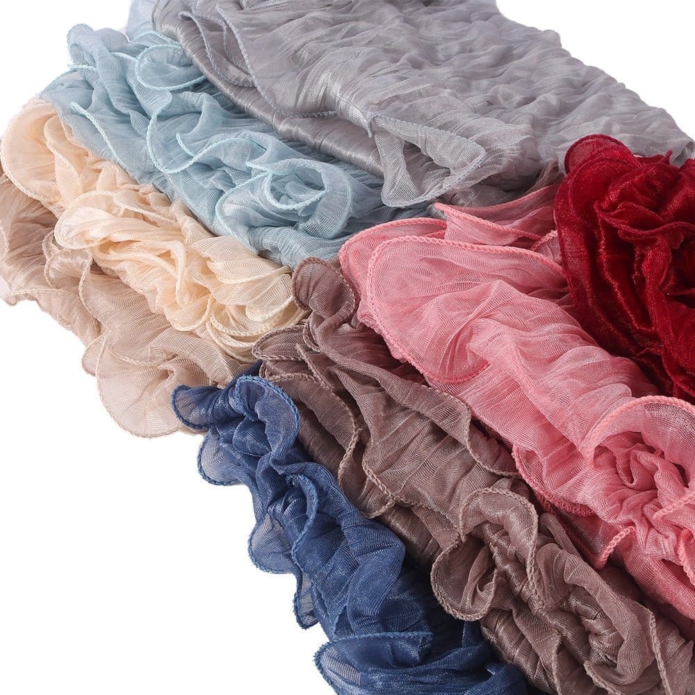 Crinkle Shimmer Hijab(MH228) - A-1 Thread Vault