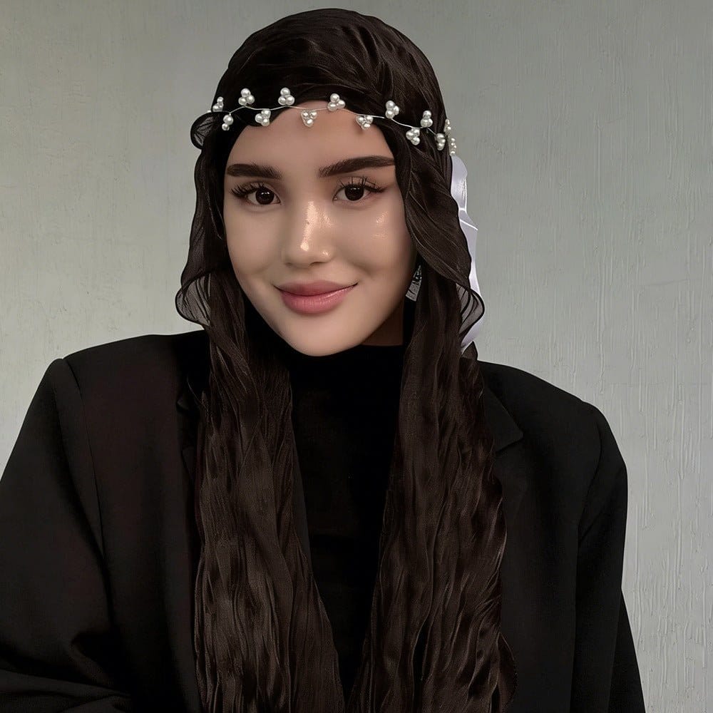 Crinkle Shimmer Hijab(MH228) - A-1 Thread Vault