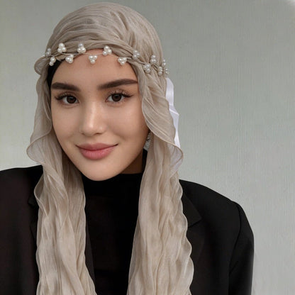 Crinkle Shimmer Hijab(MH228) - A-1 Thread Vault