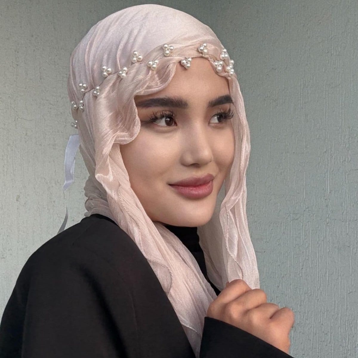 Crinkle Shimmer Hijab(MH228) - A-1 Thread Vault