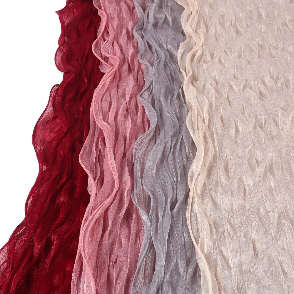 Crinkle Shimmer Hijab(MH228) - A-1 Thread Vault