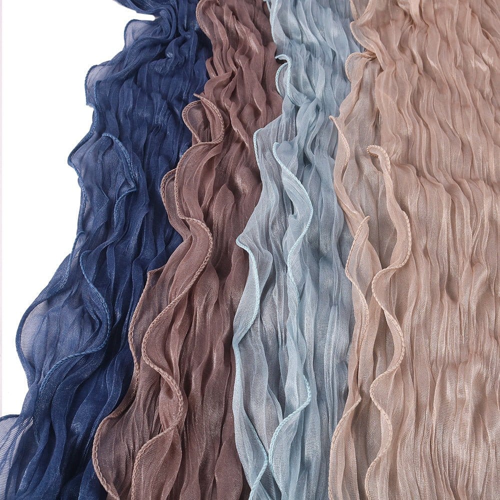 Crinkle Shimmer Hijab(MH228) - A-1 Thread Vault
