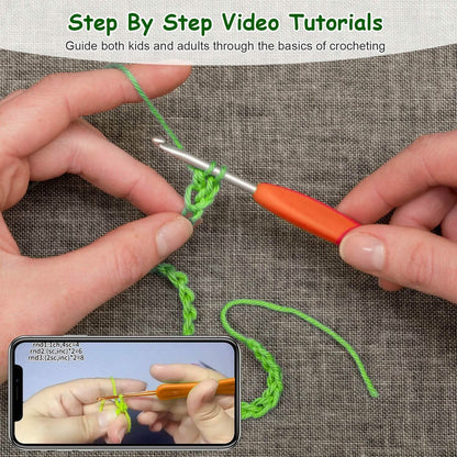 Crochet Kit for Beginners DIY Knitting Supplies - A-1 Thread Vault