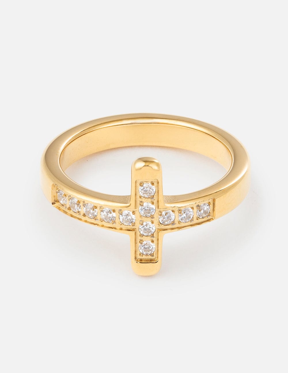 Cross Eternity Gem Ring Set - A-1 Thread Vault