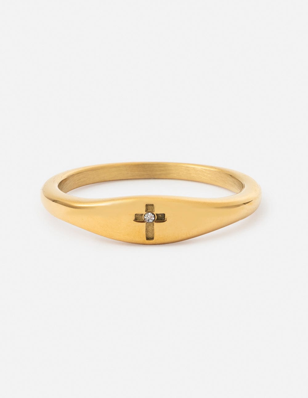 Cross Gemstone Ring - A-1 Thread Vault