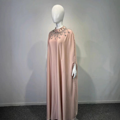 Crystal Embellished Cape Kaftan (MA418) - A-1 Thread Vault