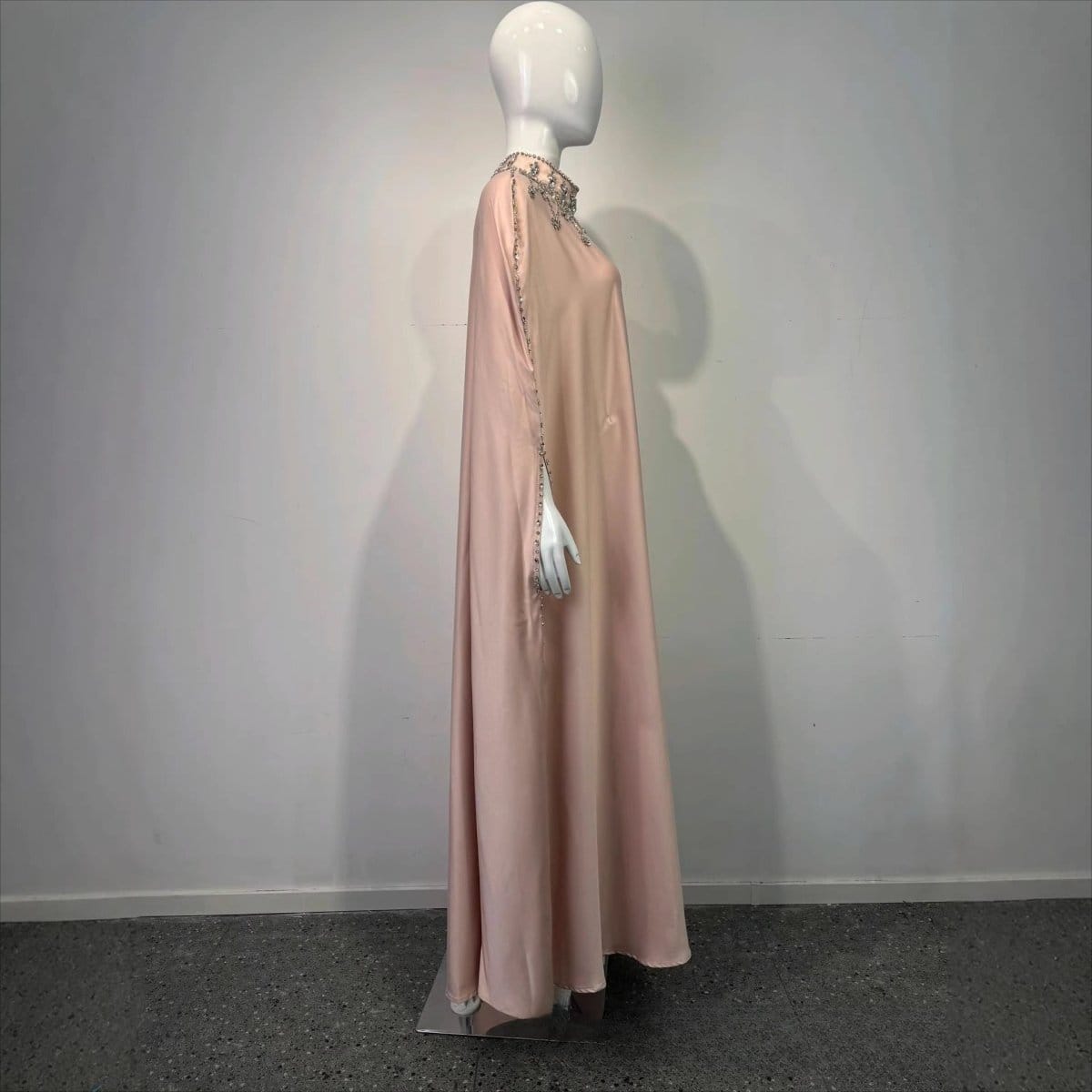 Crystal Embellished Cape Kaftan (MA418) - A-1 Thread Vault