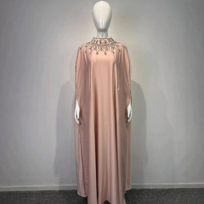 Crystal Embellished Cape Kaftan (MA418) - A-1 Thread Vault