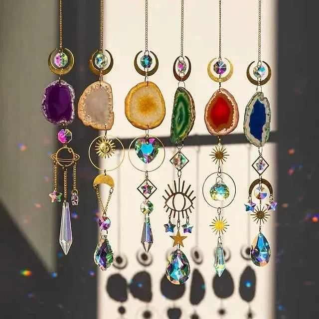 Crystal Sun Catcher Pendant Wind Chime Home Decor - A-1 Thread Vault
