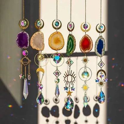 Crystal Sun Catcher Pendant Wind Chime Home Decor - A-1 Thread Vault