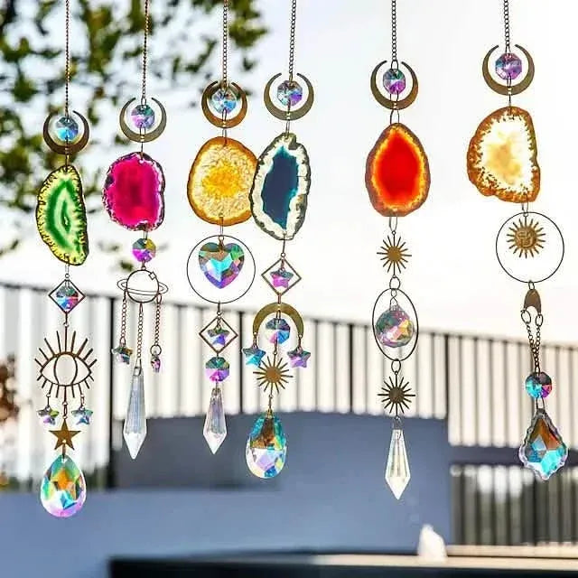 Crystal Sun Catcher Pendant Wind Chime Home Decor - A-1 Thread Vault