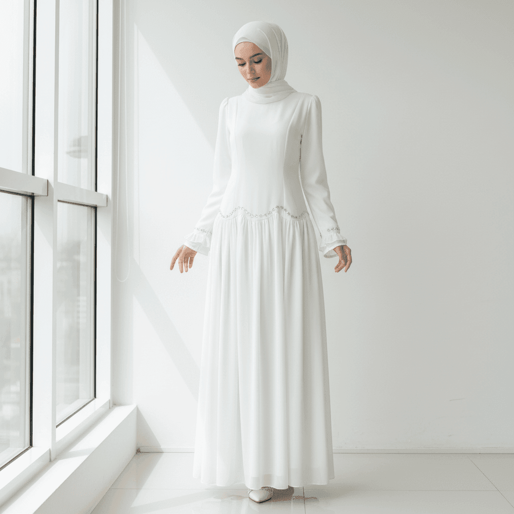Crystal Waist Chain Dress with Ruffle Cuffs(MS306) - A-1 Thread Vault