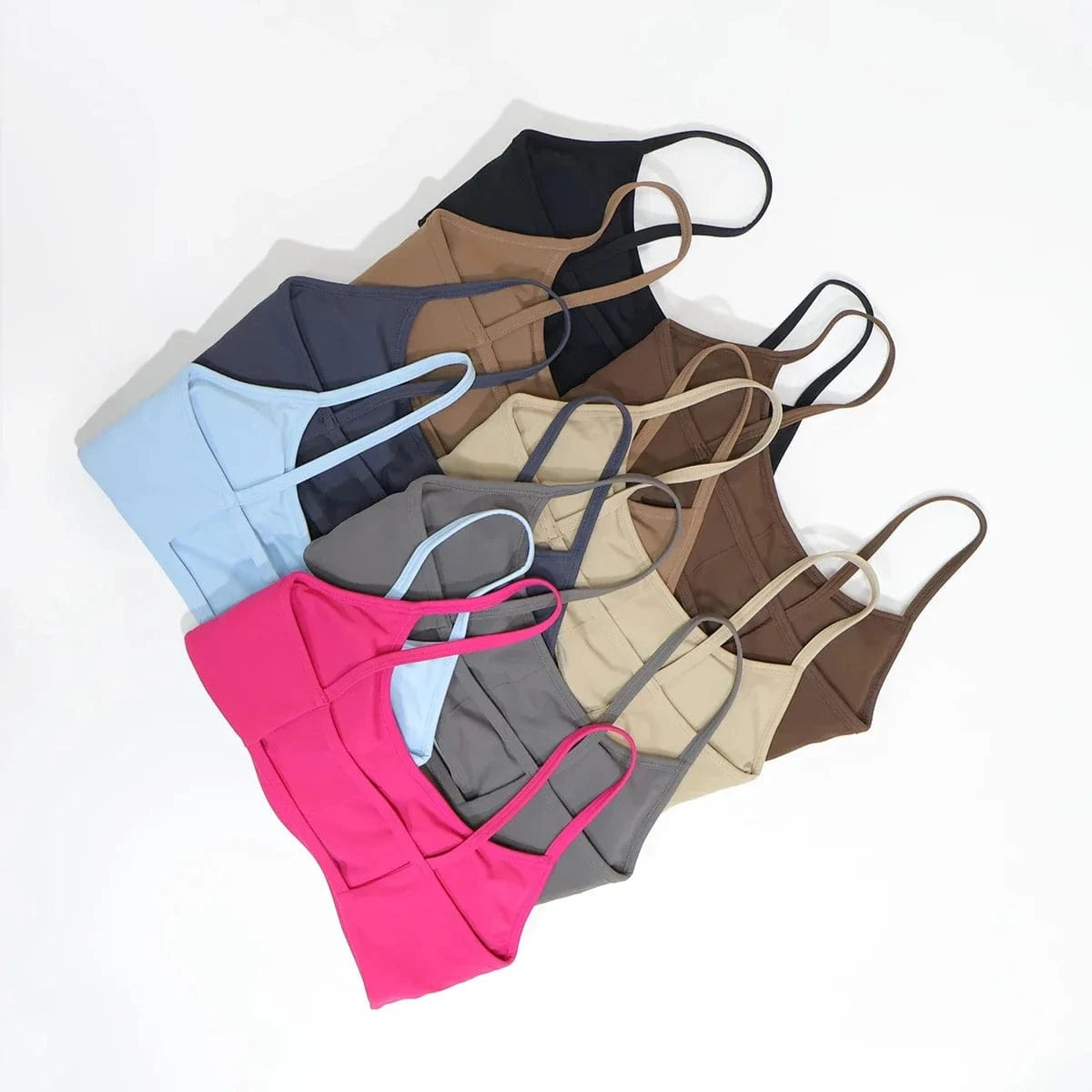 Ctenkevet Backless Sports Bra for Women Sexy Supportive Fitness Yoga Top Gym Running Bra Female Comfortable Sports Top - A-1 Thread Vault
