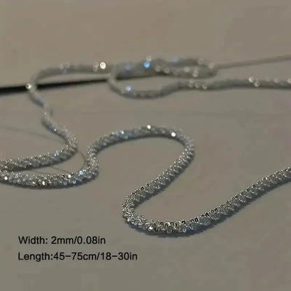 Cubic Zirconia Radiant Unisex Sky Star Necklace - A-1 Thread Vault