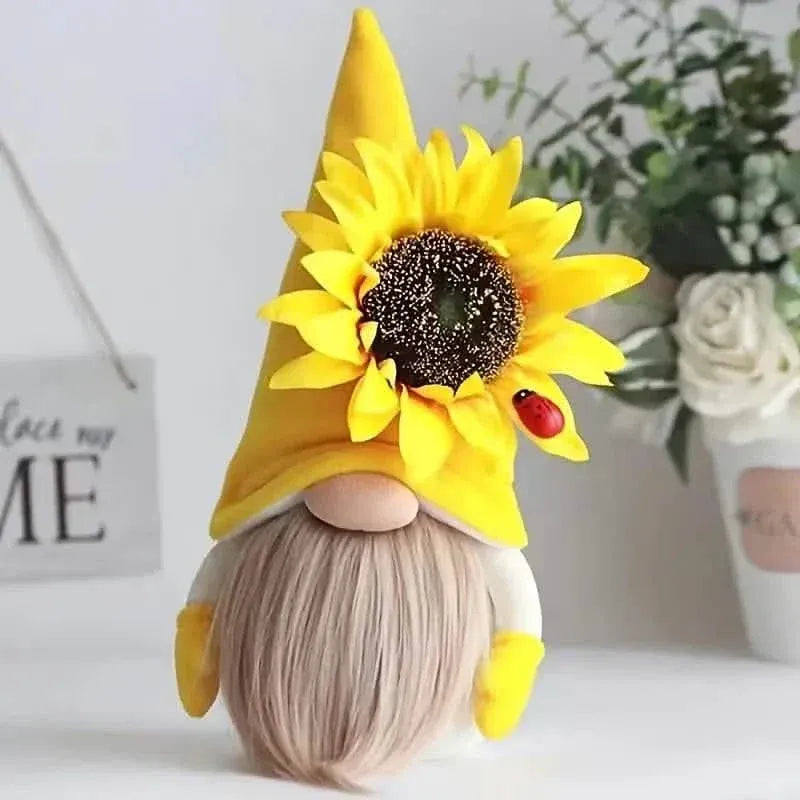 Cuddly Sunflower Bee Doll Ornament - A-1 Thread Vault