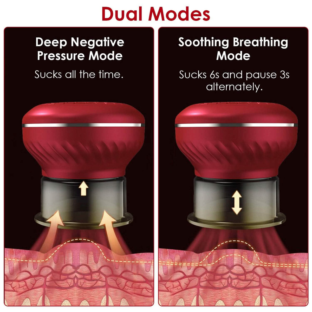 Cuppin Therapy Massager with Red Light Heat Therapy 16 Level Temperature - A-1 Thread Vault