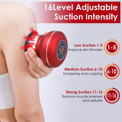 Cuppin Therapy Massager with Red Light Heat Therapy 16 Level Temperature - A-1 Thread Vault