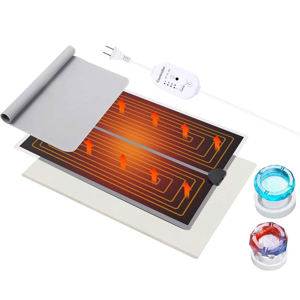 Curing Machine Silicone Resin Heating Mat with Smart Timer - A-1 Thread Vault