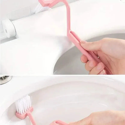 Curved Handle Function Cleaning Toilet Gap Brush - A-1 Thread Vault